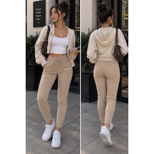 Gugus Outlet Alt Giyim Modelleri Bej-tayt-eşofman-fitilli