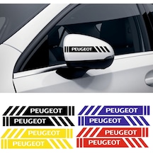 Peugeot 5008 Yan Dikiz Aynası Şerit Sticker Araca Özel