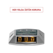 11922 Sl Solar Yol Butonu Güneş Enerjili, Alüminyum Gövde, Ip65 Koruma, Çift Yönlü Flaşör