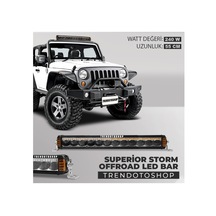 Superior Storm 55 Cm 240W Amber Beyaz 4 Modlu Off Road Led Bar