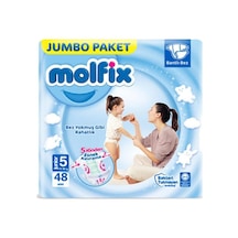 Molfix 3D Junior Bebek Bezi 5 Numara Junior Jumbo Paket 48 Adet