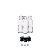 Aropi Şeffaf Cam Şişe Kilitli Kapak-tıpa 100 Ml 25 Adet