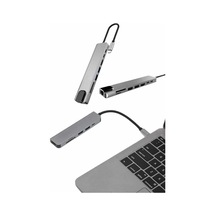 Çevirici Dönüştürücü Adaptör Macbook 3 In 1 Type-c To Hdmı Usb 3.0 - 4986