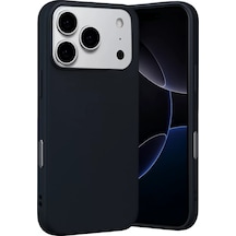 Newface Apple İphone 17 Pro Max Nano İçi Kadife Silikon - Siyah