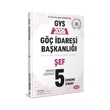 Data 2026 Gys Göç İdaresi Başkanlığı Şef 5 Deneme Çözümlü Deneme Sınavı Data Yayınları
