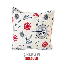 Kırlent Yastık Dolgulu Vip Yastık 1 Adet-43X43 Cm(Marin) (524873068)