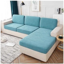 Willowhaven Novahub Göl Mavisi Su Geçirmez Kanepe Koltuk Minderi, Modern Desen, Elastik, Pamuk Ve Polyester Karışımı, Normal Size Xl Göl Mavisi