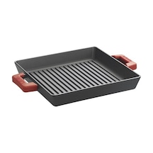 Lava Döküm Izgara Tava 26CM x 26CM Siyah