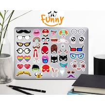 Eğlenceli Yüz İfadeleri Sticker Seti Laptop Ajanda Notebook Tablet Defter Etiket Bullet Journal Diğer