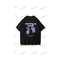 Tarzsokak Unisex Catching Up Myself Tshirt Siyah