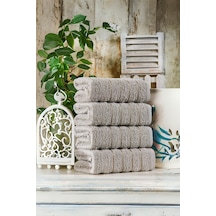 Veramoni Fluffy Havlu Seti 4'lü 50x90cm - Açık Gri