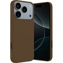 Newface Apple Uyumlu iPhone 17 Pro Max First Silikon - Kahverengi Kahverengi