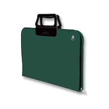 Faber-Castell 38x55 cm Koyu Yeşil Proje Çantası,Geniş İç Hacim, Ergonomik Taşıma Askılığı, PP Malzeme