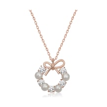 Casera's Gümüş Rose İnci Kurdele Kadın Kolye Csr2184110 Gümüş