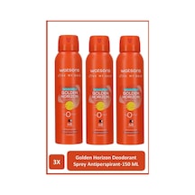 Watsons Golden Horizon Deodorant Sprey Pudralı 150 Ml X3