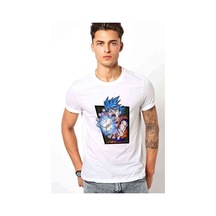 Anime Dragon Ball Baskılı Beyaz Erkek Tshirt (531010888)