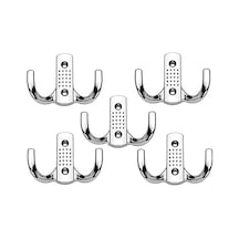Askılık - Askısı - Duvar Askısı - Metal Askı - Kapı Askısı - Vestiyer Askısı - 5 Adet Abanoz - Beyaz