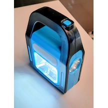 Xtechnx Powermaster Hb-9707a-2 3 Kademeli Usb Çıkışlı Şarjlı Solar Lamba Işıldak Mavi
