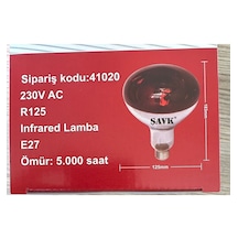 4 Adet 250w Infrared Isıtıcı Lamba -kırmızı