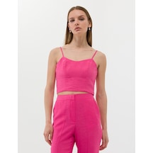 Pierre Cardin Kadın Fuşya Kısa Kollu Bluz 50269351-vr023 Fuşya