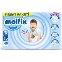 Molfix Bebek Bezi Fırsat Paketi 11-18 Kg 48 Adet 5 Numara