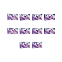 Dolphin Tek Kullanımlık Lila Nitril Eldiven - Muayne Eldiveni Medium Orta Boy - 100'lü 10 Paket