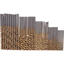 50 Adet 1/1.5/2.0/2.5/3mm Titanyum Kaplamalı Hss Matkap Ucu Seti