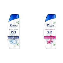 & Shoulders Seti Klasik Bakım 2'si 1 Arada Şampuan 300ml X2 + İpeksi Yumuşaklık 2'si 1 Arada Şampuan 300ml X2