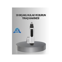Kişisel Burun Ve Kulak Tıraş Makinesi 3d Kavisli Bıçak Ve Kompakt Tasarım 5 Dk Hızlı Şarj