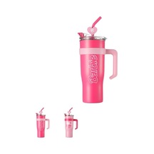 Barbie Lisanslı Pipetli Tutacaklı Termos 1600ml