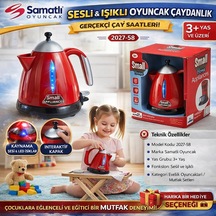 Sesli Ve Işıklı Çaydanlık Evcilik Oyuncak Mutfak Seti