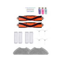 Vacuum Mop 2 Lite Mjstl - Mop 2 Pro Mjst1shw Robot Süpürge Uyumlu Ana Fırça,filtre,yan Fırça,mop Bezi-10'lu Yedek Parça Seti
