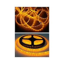 5 Metre 12 Volt 10 Çipli Iç Mekan Amber Işık Şerit Led Ct-4485 Amber