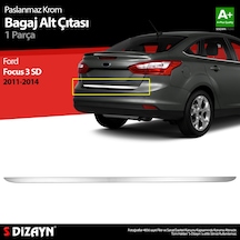 S-dizayn Ford Focus 3 Sd Krom Bagaj Alt Çıtası 2011-2014