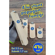 Vixpet Venty 4'lü Stant Papağan Tüneği | Lori, Sultan, Muhabbet, Monk, Forpus, Sevda, Senegal, Kayık