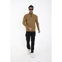 Camp Scoutland Camp136 Outdoor Tactical Su iticili Erkek Hardal Taktik Sweatshirt Hardal