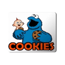 Cookie Monsters Kurabiye Canavarı 2 Baskılı Mousepad Mouse Pad