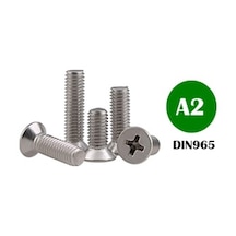 M2.5x6mm A2 İnox Yıldız Havşa Başlı Mini Vida Yhb Dın 965 X 10 Adet Rf164 M2.5