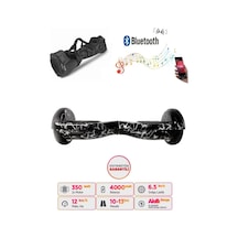 Citymate Elektrikli Kaykay Hoverboard Bluetooth Hoparlörlü 6.5 İnç Grafiti D02 +Çanta