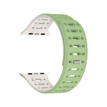 Watch 7 41mm Uyumlu Tgco Krd-124 Silikon Kordon Strap Kayış-açık Yeşil-starlight