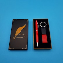 Deri Anahtarlık Ve Touchpen Kalem