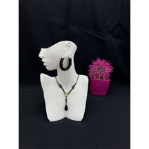Dekoratif Takı Mankeni Mermer Desen 20 Cm
