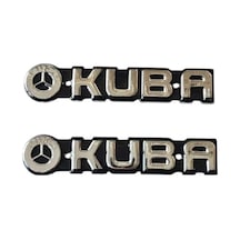 Kuba Benzin Depo Arması Takım Kuba Metal, Depo Yazısı Sağ Ve Sol