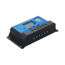 Mufunye 20a 12v / 24v Güneş Şarj Kontrol Cihazı Pwm Akıllı Regülatör Usb 5v 2.5a