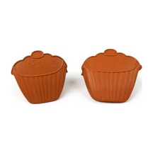2'li Silikon Cupcake Kırmızı Fırın Eldiveni, Tepsi Tutacağı, Mikrodalga Tutacak, Yanmaz Eldiven Sili Diğer
