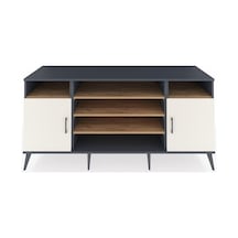 Kronos Konsol 5 Raflı 2 Kapaklı 176x59x83 Antrasit-aytaşı/çam Aytaşı/çam