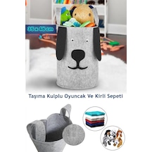Helen's Home Çocuk Odası Düzenleyici Oyuncak Saklama Sepeti Kirli Çamaşır Sepeti Köpek Tasarım 48 Cm X 35 Cm Diğer