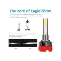 Aubyhe "yüksek Parlaklık H1 Led Far Ampulü - 6000k Soğuk Beyaz, Ip65 Su Geçirmez, 30.000 Saat Ömür"