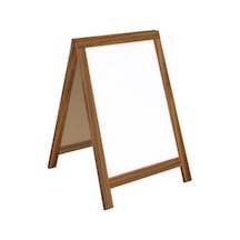 Ahşap A Pano 60x85cm - Beyaz Beyaz