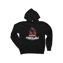 Powerwolf Lupus Dei Siyah Kapşonlu Sweatshirt Hoodie Siyah